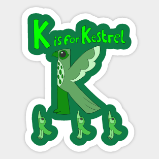 K is for Kestrel Sticker